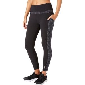 Reebok Stretch Cotton Side Pocket Ankle Leggings
